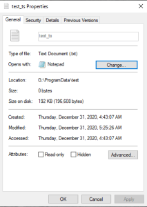 $STANDARD_INFORMATION vs. $FILE_NAME – My DFIR Blog